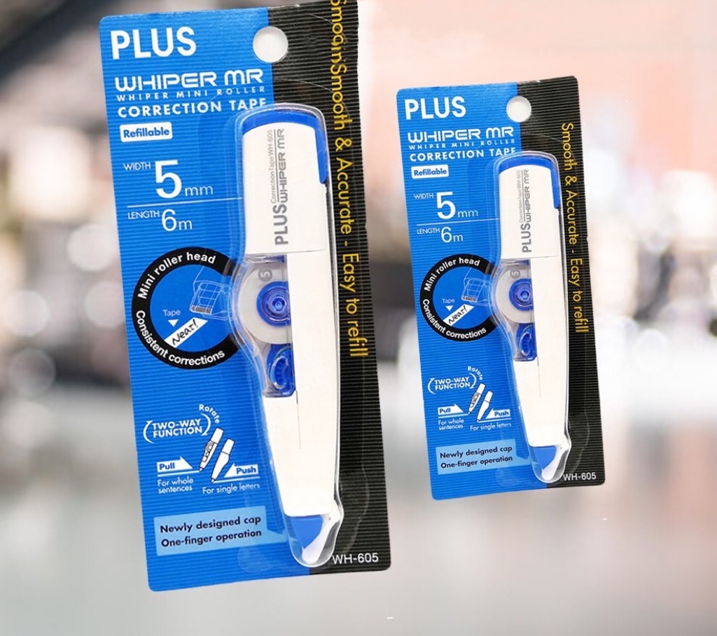 Ofiskita PLUS Refillable Whiper Mr Mini Roller Correction Tape 5MM X